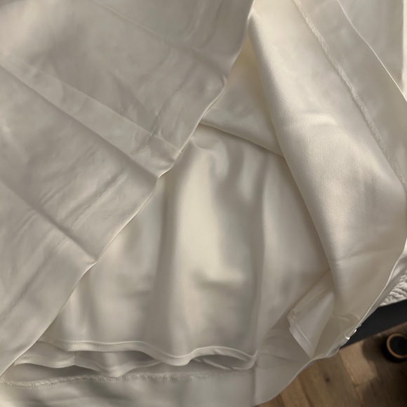 DISH AISLE WHITE FRONT BOW MIDI DRESS - 4 - Picture 12 of 14